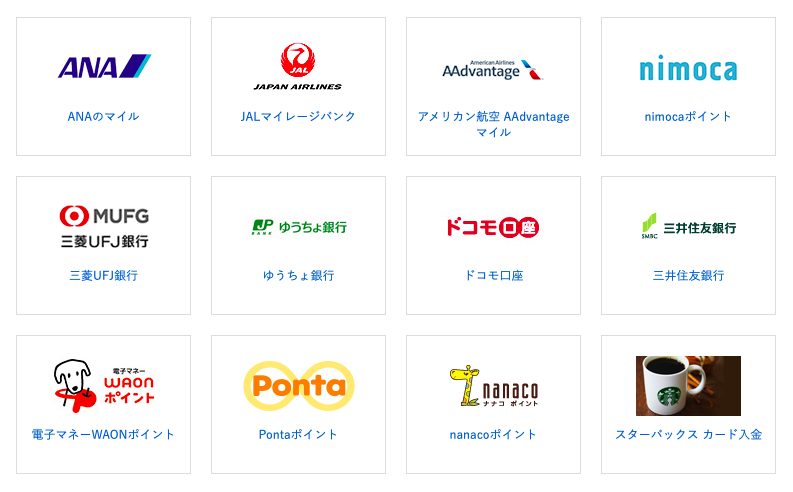 すぐたまのポイント(マイル)でできること